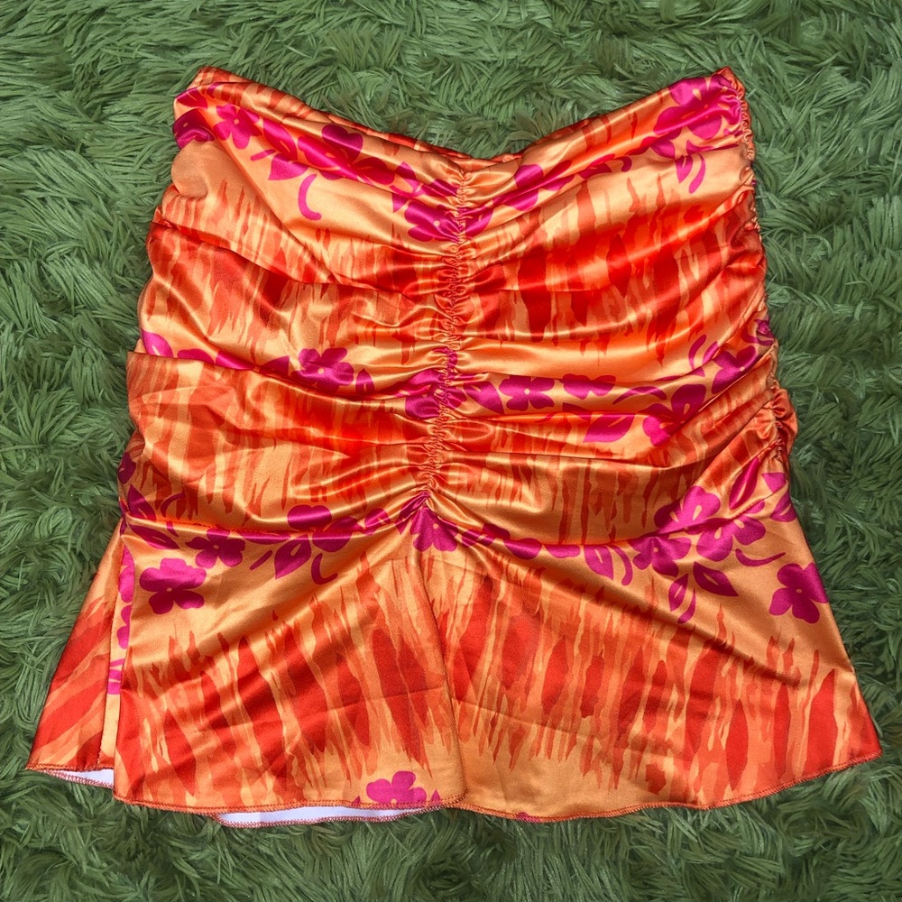 ORANGE & PINK Y2K SKIRT